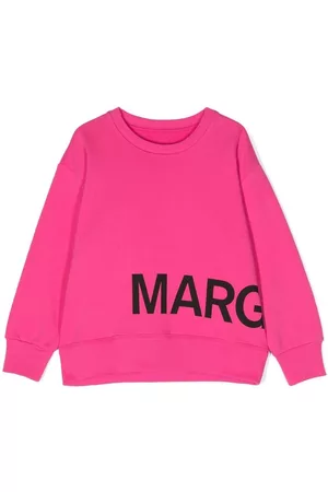 Maison Margiela Logo-print crew-neck sweatshirt - Pink
