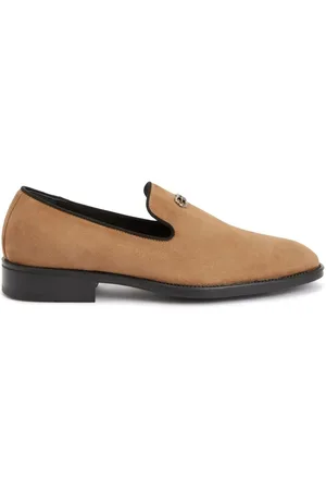 Giuseppe Zanotti Imrham logo-plaque suede loafers