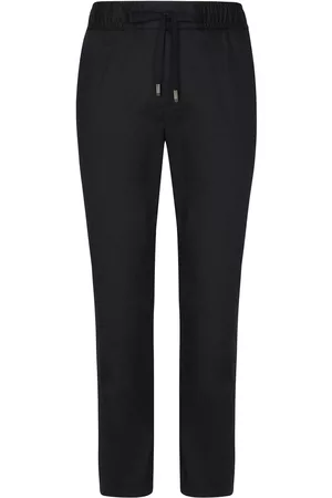 Dolce & Gabbana Men Sweatpants - DG Essentials stretch-cotton track pants - Black