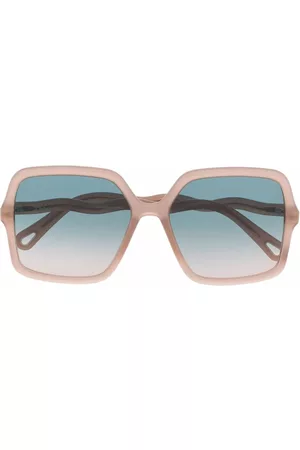 Chloé Eyewear Square-Frame Cut-Out Detail Sunglasses