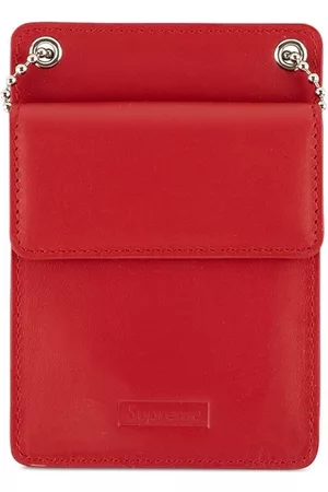 Supreme Leather ID Holder - Red