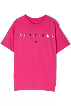 Maison Margiela Logo-print short-sleeve T-shirt - Pink