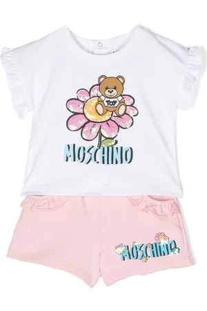 Moschino Tracksuits - Flower-teddy tracksuit - White