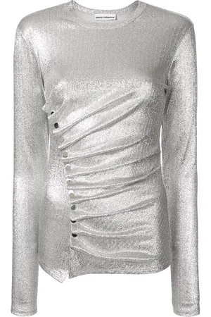 Paco rabanne Draped button blouse