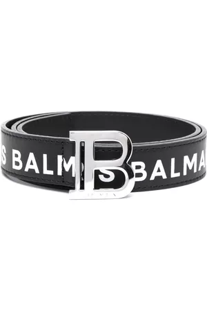 Balmain Belts - All-over logo-print belt - Black