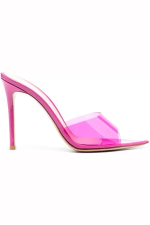 Gianvito Rossi Elle 105mm transparent mules
