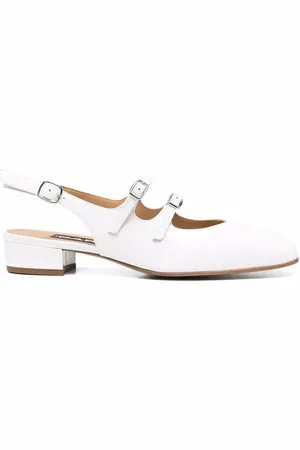 Carel Peche patent-leather slingback pumps