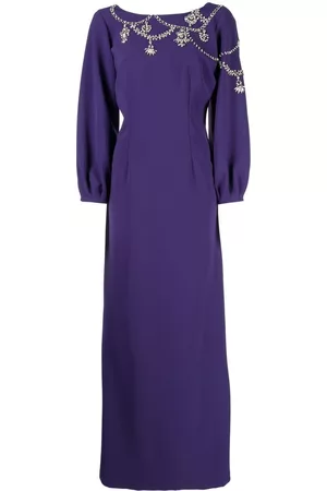 Sachin & Babi Women Evening Dresses - Giselle crystal-embellished gown - Purple