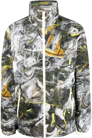 Diesel Paint-stroke print jacket - Grey