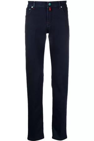 Kiton Men Slim Jeans - Low-rise slim-cut jeans - Blue