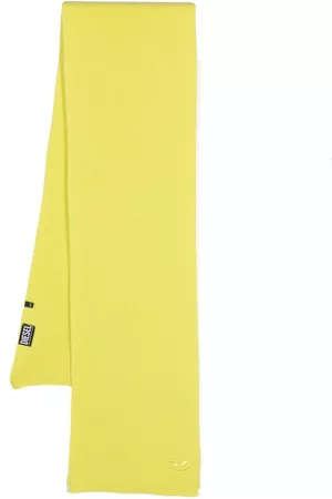 Diesel Ribbed wool-blend scarf - Yellow