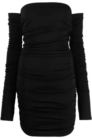 The Andamane Off-shoulder long-sleeve dress