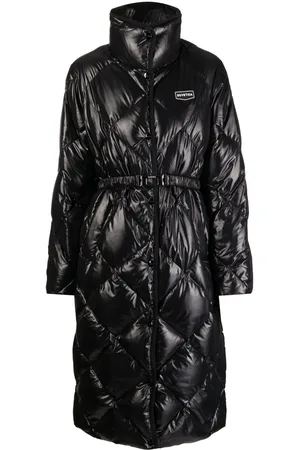 Duvetica Quilted logo-patch coat