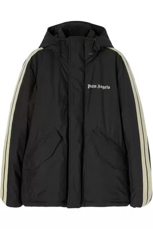 Palm Angels Men Ski Suits - Track logo-print ski jacket - Black