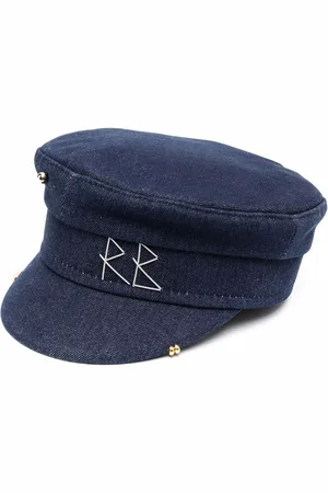 Ruslan Baginskiy Denim pierced baker cap