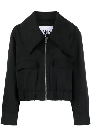 Ganni Oversized collar jacket