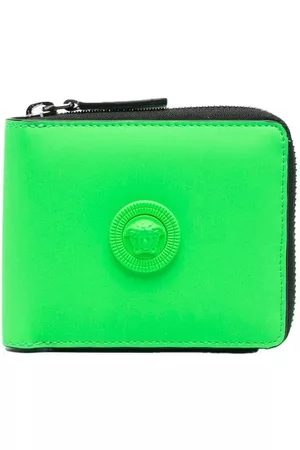 VERSACE Men Wallets - Medusa two-tone wallet - Green