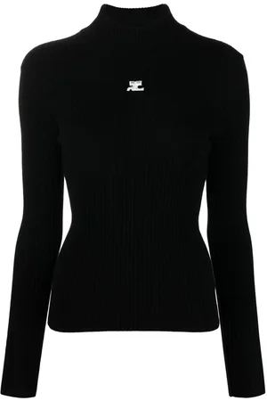Courrèges Roll neck ribbed jumper