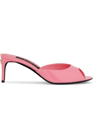 Dolce & Gabbana 70mm DG logo leather sandals