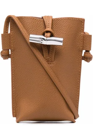 Longchamp Le Pliage Xtra Phone case with leather lace Orange