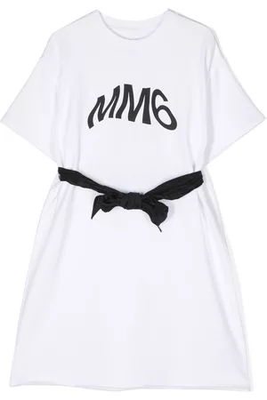 Maison Margiela Logo-print T-shirt dress - White