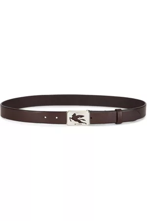 Etro Pegaso-motif leather belt - Brown