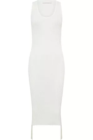 DION LEE Women Casual Dresses - Gathered utility dress - White