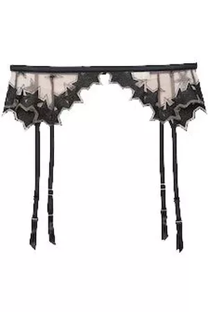 FLEUR DU MAL Women Underwear Accessories - Superstar embroidery garter - BLACK