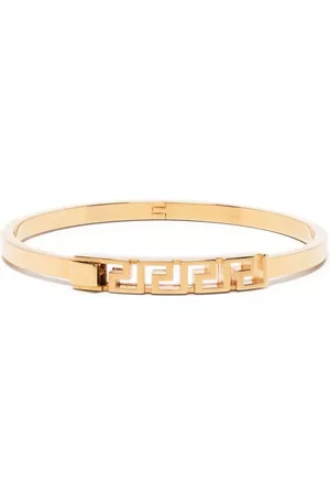 VERSACE Men Cuff Bracelets - Greca-detail cuff bracelet - Gold