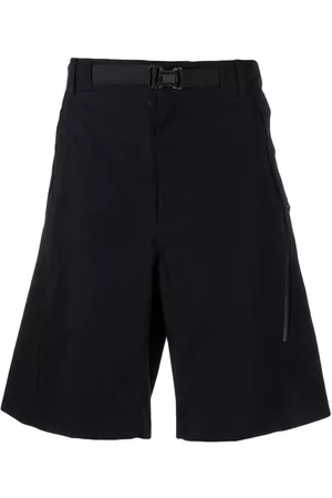 C.P. Company Men Bermudas - Logo-print belted-waist shorts - Blue