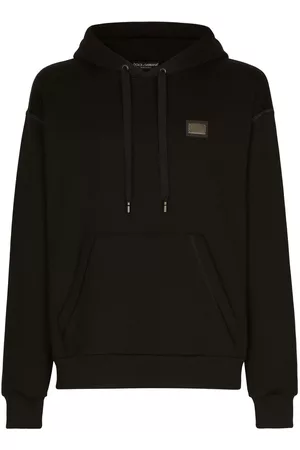 Dolce & Gabbana Men Hoodies - DG Essentials jersey hoodie - Black