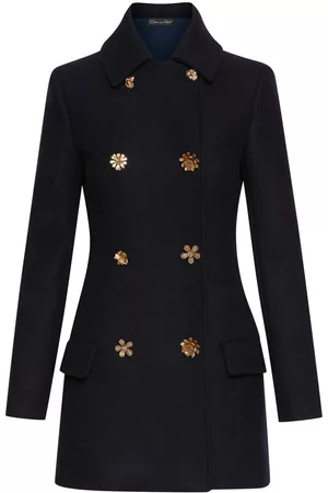 Oscar de la Renta Women Blazer Dresses - Button-detail blazer dress - Blue