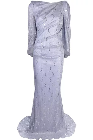 TALBOT RUNHOF Women Evening Dresses - Sequin-embellished gown - Purple