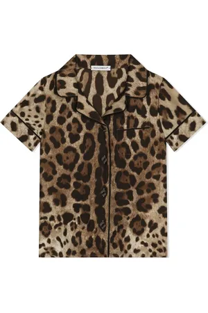 Dolce & Gabbana Leopard-print silk shirt