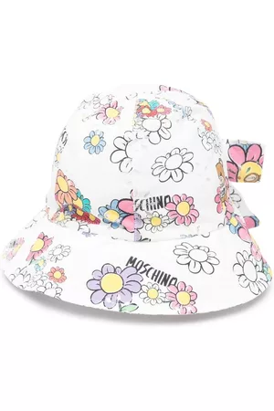 Moschino Floral-print bucket hat - White