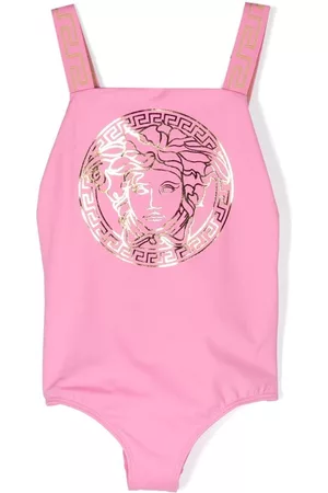 VERSACE Girls Swimsuits - Medusa Head motif swimsuit - Pink