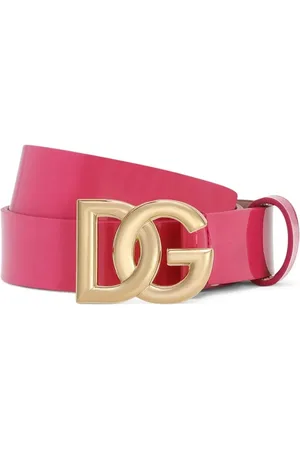 Dolce & Gabbana DG-logo patent leather belt