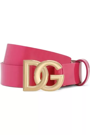 Dolce & Gabbana Belts - Logo-buckle fastening belt - Pink