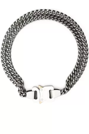 1017 ALYX 9SM Necklaces - Buckle double-chain necklace - Silver