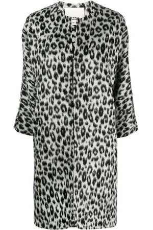 Isabel Marant Leopard-print zip-up coat