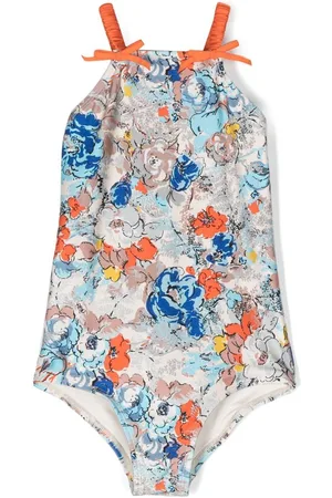 ZIMMERMANN Floral-print stretch swimsuit
