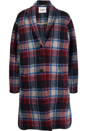 Marant Etoile Gabriel checked coat
