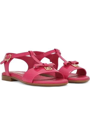 Dolce & Gabbana DG-logo patent leather sandals