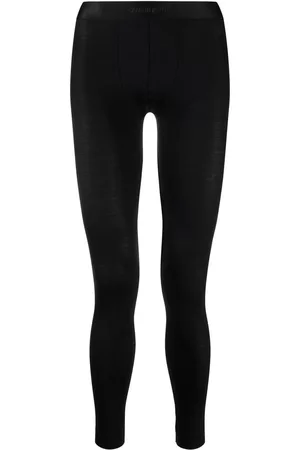 Zimmerli Men Ski Thermal Underwear - Stretch-modal long johns - Black