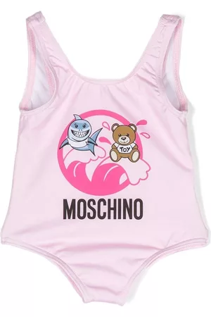 Moschino Graphic-print swimsuit - Pink