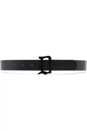 Dondup Belts - Logo-buckle belt - Black