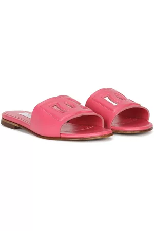 Dolce & Gabbana DG cut-out slide sandals - Pink
