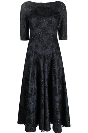 TALBOT RUNHOF Women Evening Dresses - Sequin-embellished evening dress - Blue
