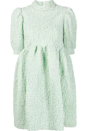 Cecilie Bahnsen Women Graduation Dresses - Uma textured mini dress - Green