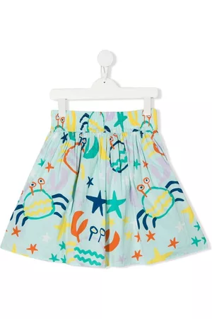 Stella McCartney Shorts - Rock Pool-print cotton shorts - Blue